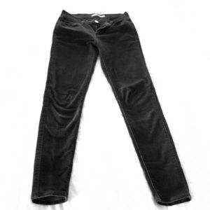 Levi dark green skinny cords